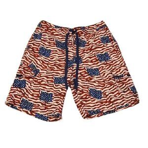 [Cabela's] American Flag Swim Trunks - Size M